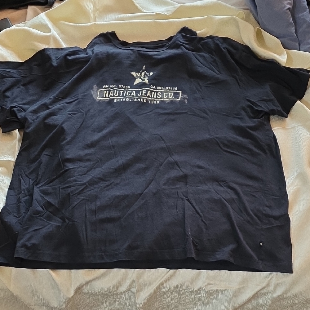 Nautica Navy Short Sleeve Logo Tee